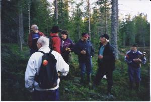 På väg till Rädsjön, juli 1999